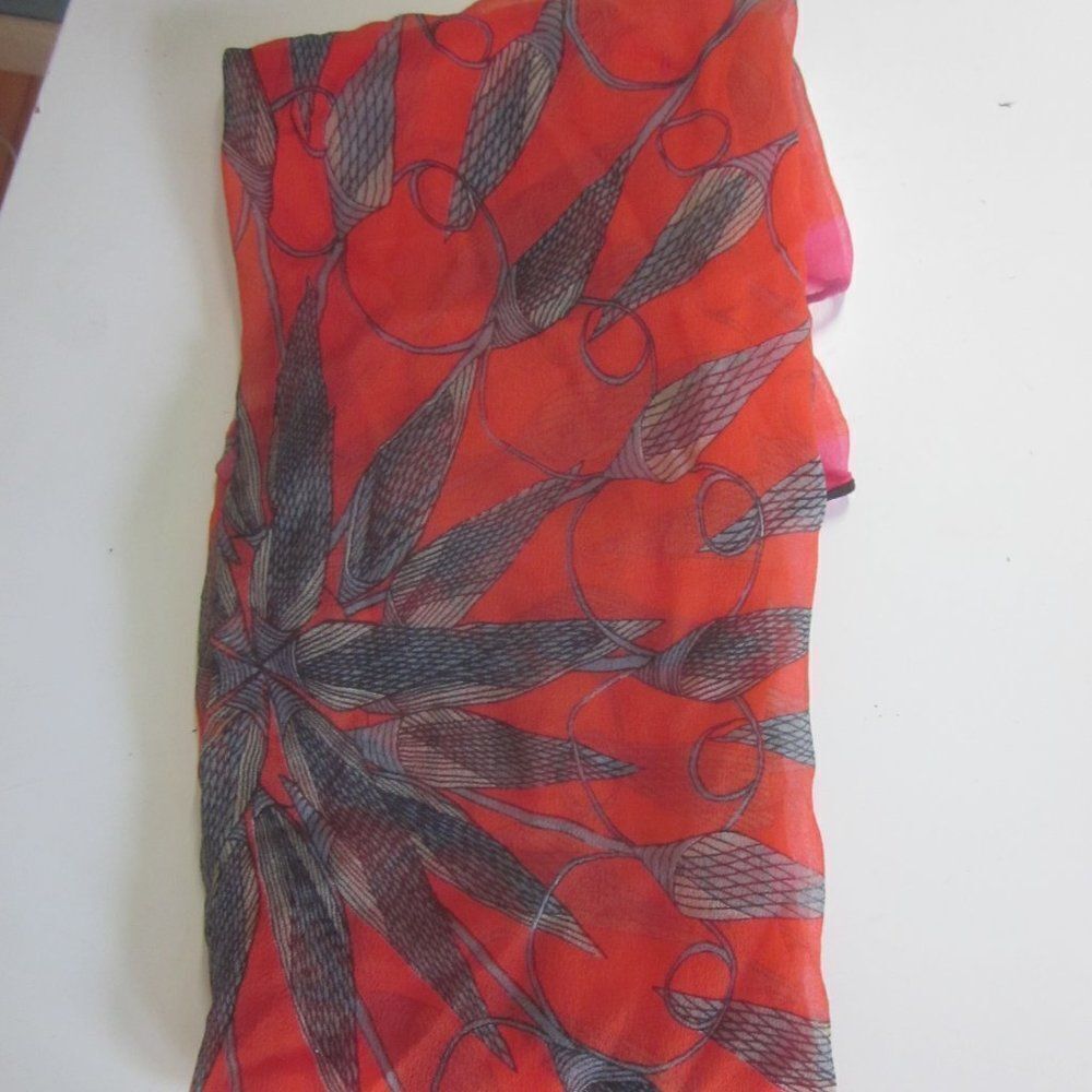 Vintage Vera Neumann Silk Scarf Square - Picture 2 of 9